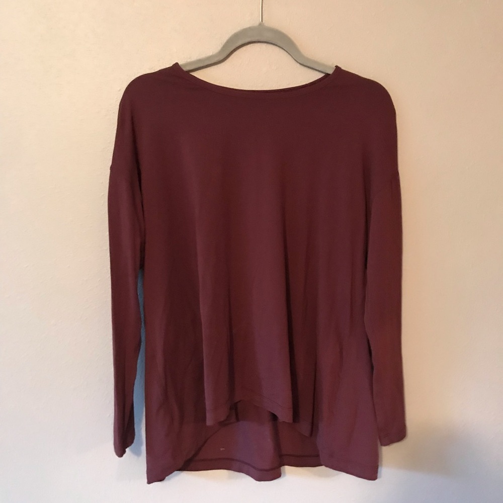 Lululemon maroon long sleeve